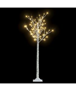 Albero Natale 140 LED 1,5m Salice Bianco Caldo Interno Esterno