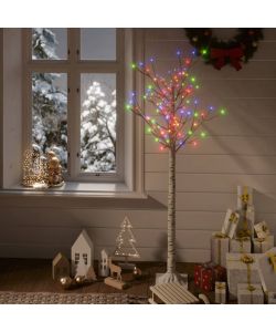 Albero Natale 140 LED 1,5m Salice Colorato Interno Esterno