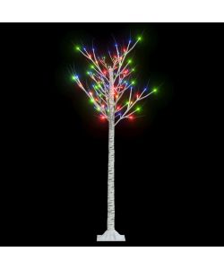 Albero Natale 140 LED 1,5m Salice Colorato Interno Esterno