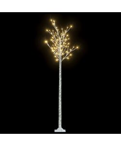 Albero Natale 200 LED 2,2 m Salice Bianco Caldo Interno Esterno