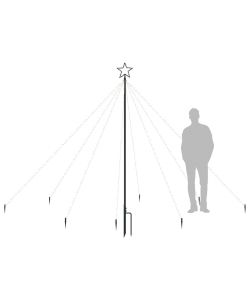 Albero di Natale Cascata Luci LED Interni Esterni 400 LED 2,5 m