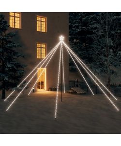 Luci per Albero Natale Interni Esterni 800 LED Bianco Freddo 5m