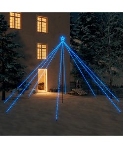 Luci per Albero di Natale Interni Esterni 800 LED Blu 5 m