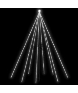 Luci Albero Natale Interni Esterni 1300 LED Bianco Freddo 8 m