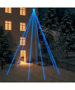 Luci per Albero di Natale Interni Esterni 1300 LED Blu 8 m