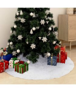 Gonna per Albero di Natale Bianca 150 cm in Similpelle