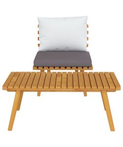 Set Divani da Giardino 2 pz con Cuscini in Massello di Acacia 316267