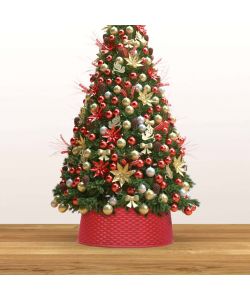 Gonna per Albero di Natale Rossa 65x19,5 cm