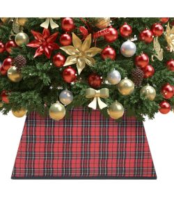 Gonna per Albero di Natale Rossa e Nera 48x48x25 cm