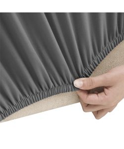 Fodera Elasticizzata per Divano Jersey di Poliestere Antracite