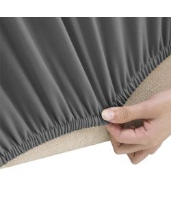 Fodera Elasticizzata Divano 2 Posti Jersey Poliestere Antracite