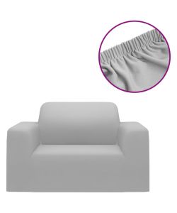 Fodera Elasticizzata per Divano in Jersey di Poliestere Grigio
