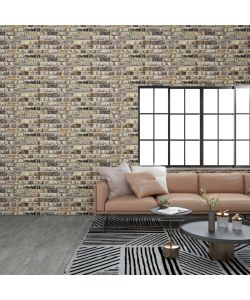 Pannelli Murali 3D con Design a Mattoni Multicolore 10 pz EPS 332928