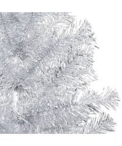Albero di Natale con LED e Supporto Argento 120 cm PET