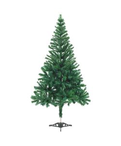 Set Albero Natale Artificiale con LED e Palline 210 cm 910 Rami
