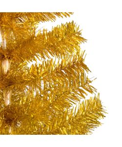 Palline Di Natale Soffiate A Mano 6,7 Cm – Set Da 8 In Arancione Opaco Con Corona Dorata, Artigianali Di Lauscha, Decorazione Natalizia - 5