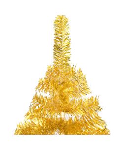 Set Albero Natale Artificiale con LED e Palline Oro 240 cm PET
