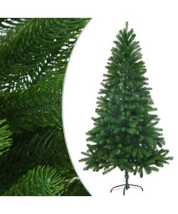 Set Albero Natale Artificiale con LED e Palline Verde 150 cm