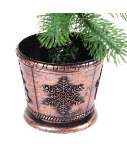 Albero di Natale Artificiale con LED e Set Palline 90 cm Verde