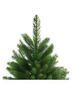 Set Albero Natale Artificiale con LED e Palline 240 cm Verde