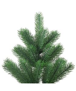 Albero Natale Artificiale Abete Nordmann LED Palline Verde150cm