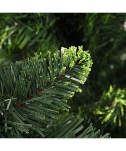 Set Albero Natale Artificiale con LED e Palline Verde 210cm