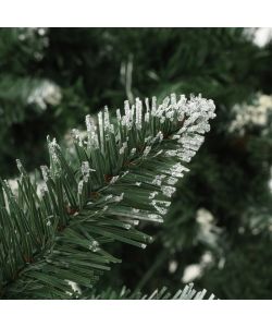 Set Albero Natale Artificiale con LED e Palline 210 cm