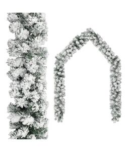 Set Ghirlanda Natalizia con Luci a LED e Palline Verde 5 m PVC