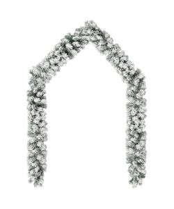 Set Ghirlanda Natalizia con Luci a LED e Palline Verde 5 m PVC