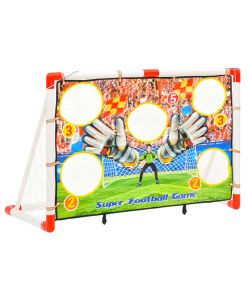 Set Porta da Calcio per Bambini con Pannello 120x51x77,5 cm