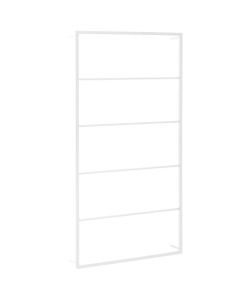 Portasciugamani Bianco 60x10x116 cm in Acciaio