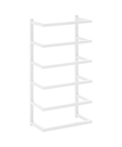 Portasciugamani Bianco 24x12x48 cm in Acciaio