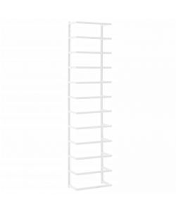 Portasciugamani Bianco 24x12x96 cm in Acciaio