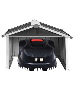Capanno per Robot Tosaerba 92x97x63cm Acciaio Zincato Antracite