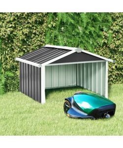 Capanno per Robot Tosaerba 92x97x63cm Acciaio Zincato Antracite