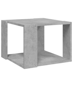 Tavolino da Salotto Grigio Cemento 40x40x30cm Legno Multistrato