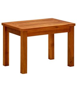 Tavolino da Giardino 50x35x36 cm in Legno Massello di Acacia