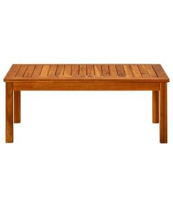 Tavolino da Giardino 90x50x36 cm in Legno Massello di Acacia