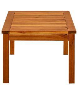 Tavolino da Giardino 90x50x36 cm in Legno Massello di Acacia