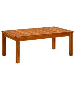 Tavolino da Giardino 90x50x36 cm in Legno Massello di Acacia