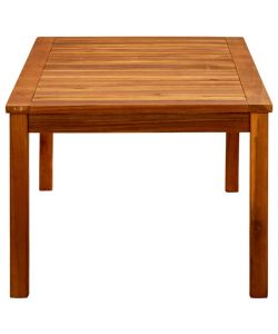 Tavolino da Giardino 110x60x45 cm in Legno Massello di Acacia