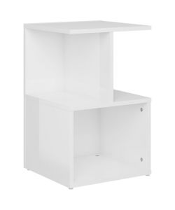 vidaXL Comodino Bianco Lucido 35x35x55 cm - Elegante e Moderno