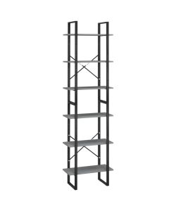 Scaffali 2 pz Grigio 60x30x210 cm in Legno Massello di Pino