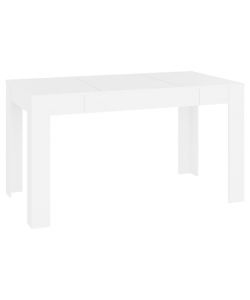 vidaXL Tavolo da Pranzo Bianco 140x74,5x76 cm in Legno Multistrato
