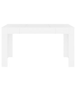 vidaXL Tavolo da Pranzo Bianco 140x74,5x76 cm in Legno Multistrato