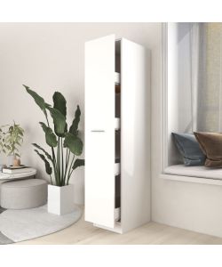 vidaXL Armadietto da Farmacia Bianco 30x42,5x150 cm - Truciolato - Mobile Organizzatore Spazioso