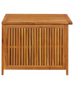 Contenitore da Giardino 75x75x58 cm in Legno Massello di Acacia