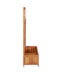 Letto Rialzato con Graticcio 85x38x150 cm in Massello di Acacia