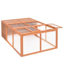 Gabbia per Animali da Giardino 150x100x50 cm Massello di Abete