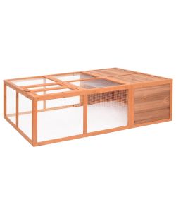 Gabbia per Animali da Giardino 150x100x50 cm Massello di Abete